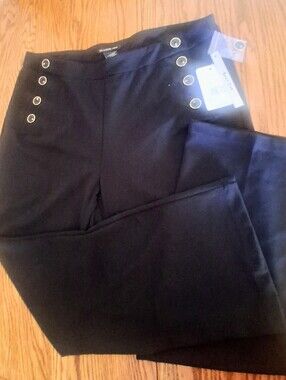 NWT Womens Plus,  Black Pants, Sz 2x, MSRP $68